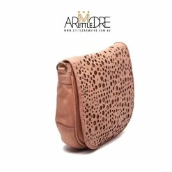 SALE Rugged Hide Lainie RH-2517 Crossbody Bag With Studs And Laser Cuts Design