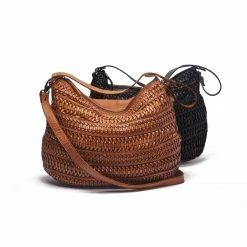 Rugged Hide Avalon RH-41025 Weave Boho Style Ladies Shoulder Leather Bag