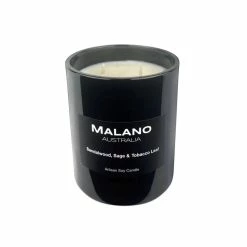 Malano Soy Candle - Sandalwood, Sage & Tobacco Leaf Malano - Made In Tasmania